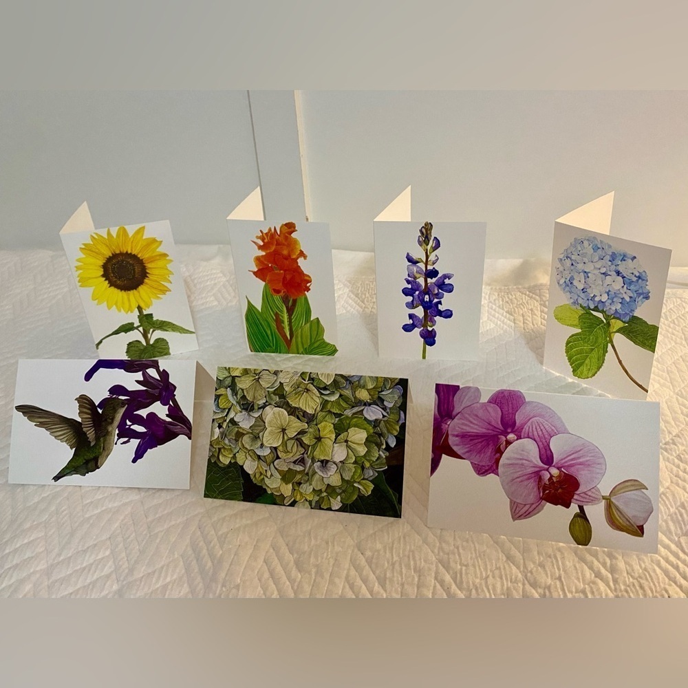 Set of 7 Original Botanical Cards
